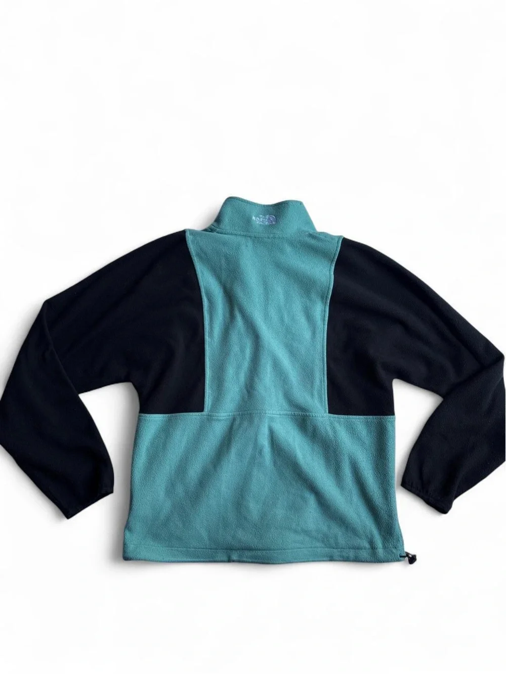 The North Face Teal and Black Half-Zip Fleece Jacket